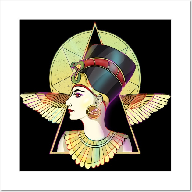 Goddess Nefertiti of Egypt Wall Art by Trendy Black Sheep